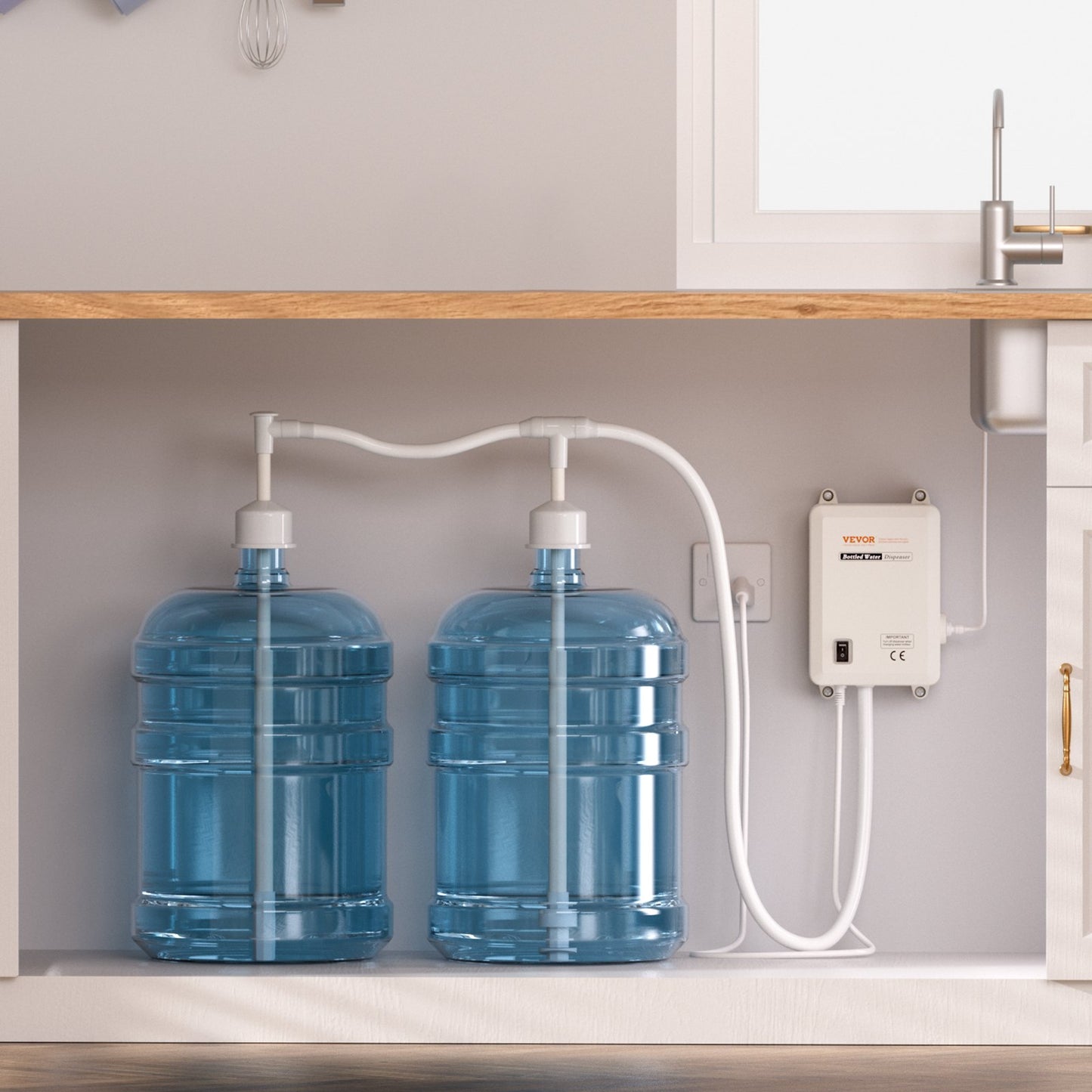 VEVOR Bottled Water Dispensing System 20 ft Water Dispensing Pump System with US Plug 115V AC,-$50